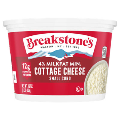 Breakstone's 4 Milkfat Min Small Curd Cottage Cheese, 16 oz