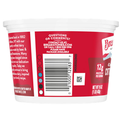 Breakstone's 4% Milkfat Min Small Curd Cottage Cheese, 16 oz - Fairway