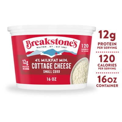 Breakstone's 4 Milkfat Min. Small Curd Cottage Cheese, 16 oz Gourmet