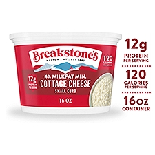 Breakstone's 4% Milkfat Min. Small Curd Cottage Cheese, 16 oz, 16 Ounce