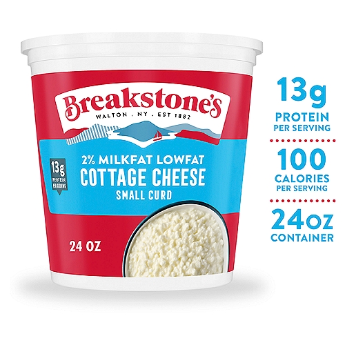Breakstone's 2% Milkfat Lowfat Small Curd Cottage Cheese, 24 oz