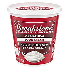 Breakstone's All Natural, Sour Cream, 8 Ounce