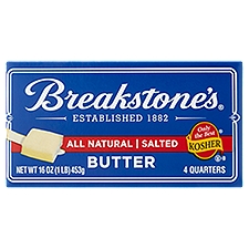 Breakstone's All Natural Salted Butter, 16 oz, 16 Ounce