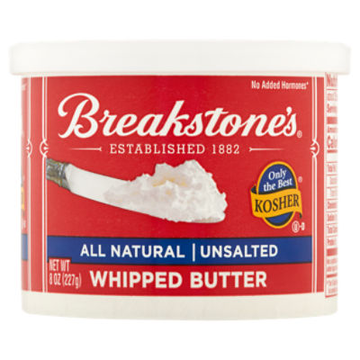 Breakstone's All Natural Unsalted Whipped Butter, 8 oz, 8 Ounce