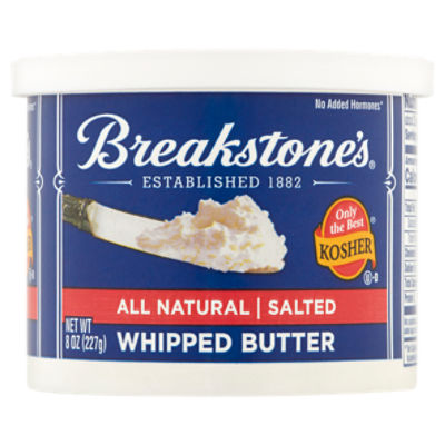 Breakstone's All Natural Salted Whipped Butter, 8 oz, 8 Ounce
