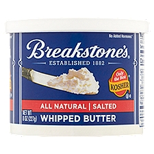 Breakstone's Whipped Butter - Salted - All Natural, 8 Ounce