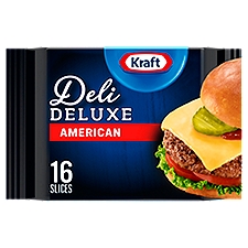 Kraft Deli Deluxe American Cheese, 16 count, 12 oz
