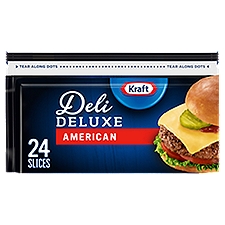 Kraft Deli Deluxe American, Cheese Slices, 16 Ounce