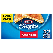 Kraft Singles American Twin Pack, Cheese Slices, 24 Ounce