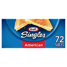 Kraft Singles American Cheese Slices, 72 count, 48 oz, 48 Ounce