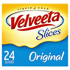 Velveeta Slices Original Flavored, Cheese, 24 Each