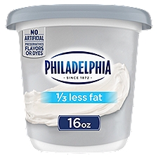 Philadelphia Reduced Fat with 1/3 Less Fat, Cream Cheese Spread, 16 Ounce