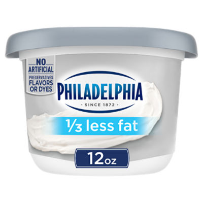 Philadelphia Reduced Fat Cream Cheese Spread with 1/3 Less Fat, 12 oz Tub