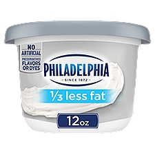 Philadelphia Reduced Fat with 1/3 Less Fat, Cream Cheese Spread, 12 Ounce