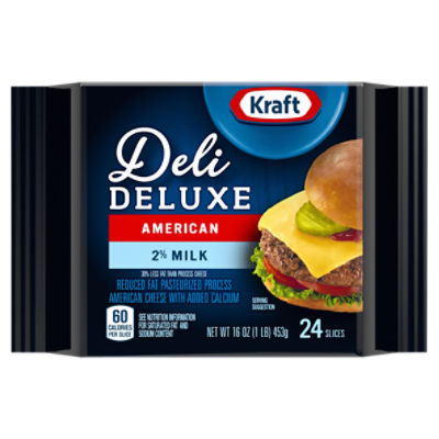 Kraft Deli Deluxe 2 Milk American, Cheese