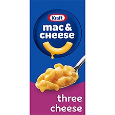 Kraft Mac & Cheese Three Cheese Pasta Shells, 7.25 oz, 7.25 Ounce