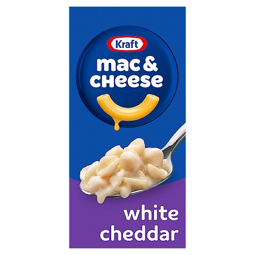 Kraft White Cheddar Pasta Shells Pasta & Cheese Sauce Mix, 7.3 oz