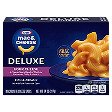 Kraft Deluxe Four Cheese, Macaroni & Cheese Dinner, 14 Ounce