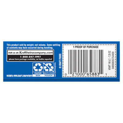 Kraft Original Flavor Macaroni & Cheese Sauce Mix, 7.25 oz Image 7 of 8