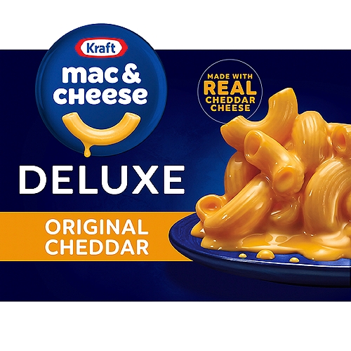 Kraft Mac & Cheese Deluxe Original Cheddar Macaroni & Cheese Sauce, 14 oz