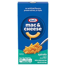 Kraft Spirals Original Cheese Flavor, Macaroni & Cheese Dinner, 5.5 Ounce