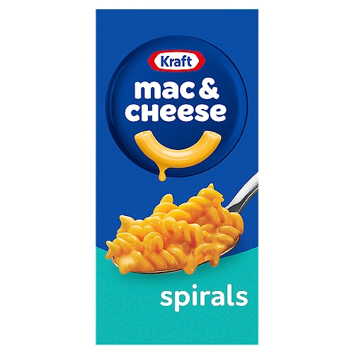 Kraft Original Cheese Flavor Spirals Pasta & Cheese Sauce Mix, 5.5 oz