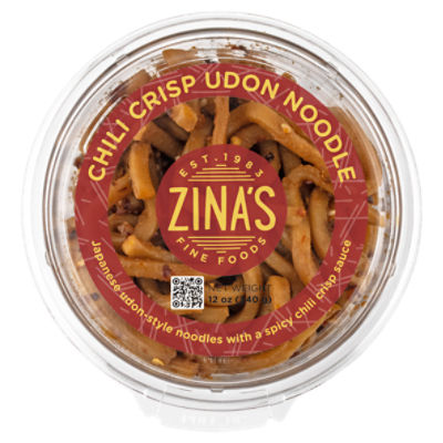Zina's Fine Foods Chili Crisp Udon Noodle, 12 oz