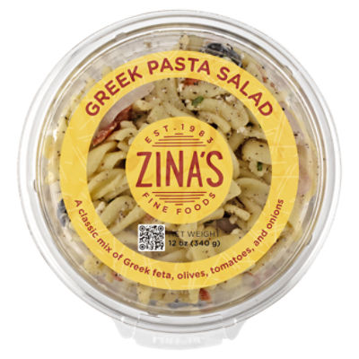 Zina's Fine Foods Greek Pasta Salad, 12 oz