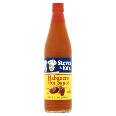 Steve's & Ed's Original Habanero Hot Sauce, 6 fl oz, 15 Ounce