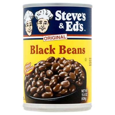 Steve's & Ed's Original Black Beans, 15.5 oz, 15.5 Ounce