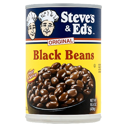 Steve's & Ed's Original Black Beans, 15.5 oz