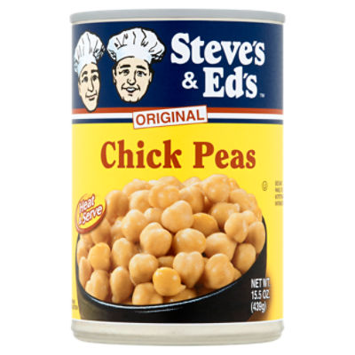 Steve's & Ed's Original Chick Peas, 15.5 oz, 15.5 Ounce