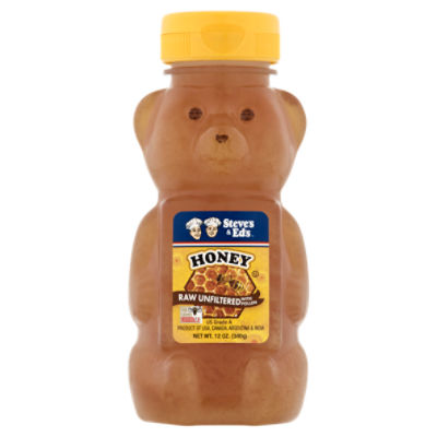 Steve's & Ed's Raw Unfiltered Honey, 12 oz - Price Rite