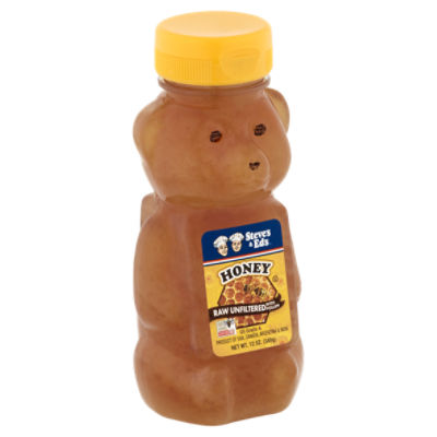 Steve's & Ed's Raw Unfiltered Honey, 12 oz - Price Rite