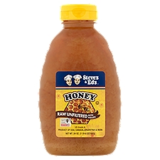 Steve's & Ed's Raw Unfiltered with Pollen Honey, 24 oz, 24 Ounce