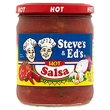 Steve's & Ed's Hot, Salsa, 15.5 Ounce