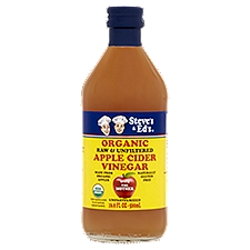 Steve's & Ed's Organic Raw & Unfiltered Apple Cider Vinegar, 16.9 fl oz, 16.9 Fluid ounce