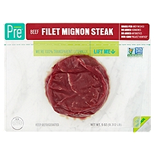 Pre Beef Filet Mignon Steak, 5 Ounce