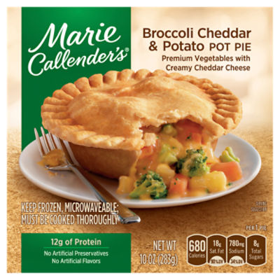Marie Callender's Broccoli Cheddar & Potato Pot Pie, 10 oz, 10 Ounce