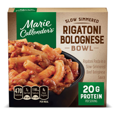 Marie Callender's Slow Simmered Rigatoni Bolognese Bowl, 12 oz