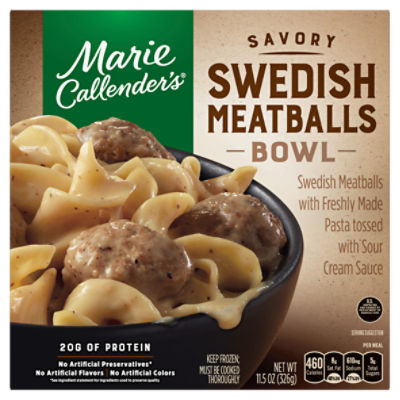Marie Callender's Savory Swedish Meatballs Bowl, 11.5 oz