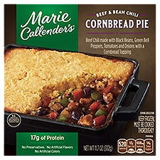 Marie Callender's Beef & Bean Chili, Cornbread Pie, 11.7 Ounce