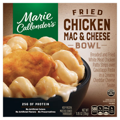Marie Callender's Fried Chicken Mac and Cheese Bowl Single Serve Frozen Meal, 11.85 oz.