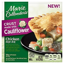Marie Callender's Chicken Pot Pie, Crust Made With Cauliflower, Single Serve Frozen Meal, 14 Ounce