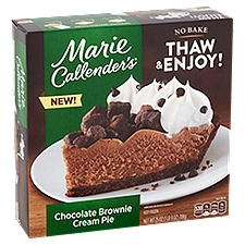 Marie Callender's Chocolate Brownie, Cream Pie, 25 Ounce