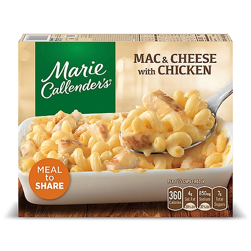 Marie Callender's Mac & Cheese With Chicken, Meal to Share, Frozen Meal, 26 oz.