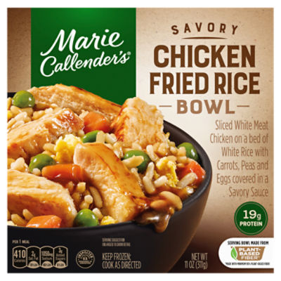 Marie Callender's Savory Chicken Fried Rice Bowl, Frozen Meal, 11 oz ...