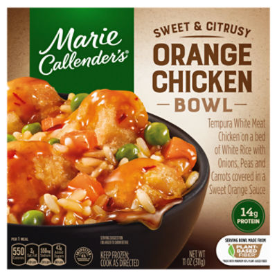 Marie Callender's Sweet & Citrusy Orange Chicken Bowl, Frozen Meal, 11 oz.