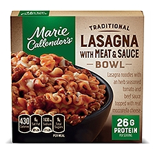 Marie Callender's Traditional Lasagna with Meat & Sauce Bowl, 11.75 oz