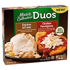 Marie Callender's Duos, Chicken Alfredo & Chicken Parmigiana, Frozen Meal, 14.5 oz.